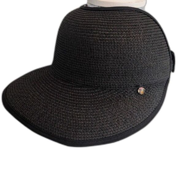 Accessories - Women's Sun Visor Black Hat Adjustable NWOT